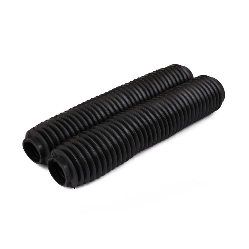 YSMOTO Motorcycle Front Fork Boots Shock Universal Absorber Covers Protector Rubber Dust Gator Guard Gaiters For Most Dirt Bike (Black) - Image 1